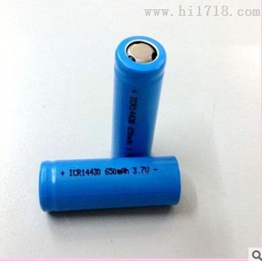 锂离子电池14430-650mAh，3.7V锂离子电池生产厂家