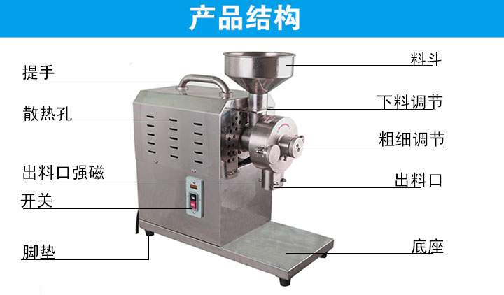 小型五谷杂粮磨粉机,便携式磨粉机家用,小型磨粉机厂家