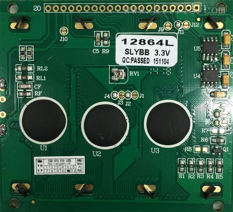 XY12864L兼容WG12864C系列液晶屏