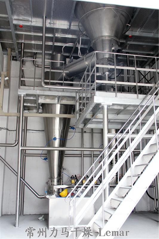  750kg/h浓缩奶压力喷雾干燥机、振动流化床干燥机