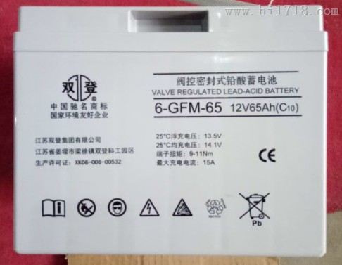 双登铅酸蓄电池6-GFM-65 UPS电源专用