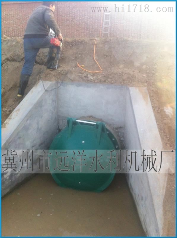 堤坝河道排水dn1200复合材料拍门报价