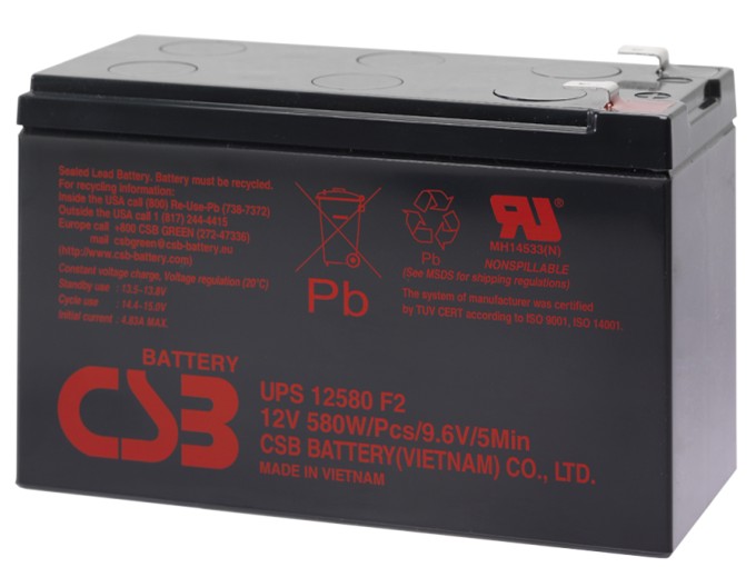 UPS12580 F2台湾希世比CSB蓄电池含税含运费价格