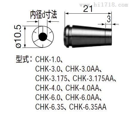 CHK-4.0 夹头　CHK-4.0 嗦咀