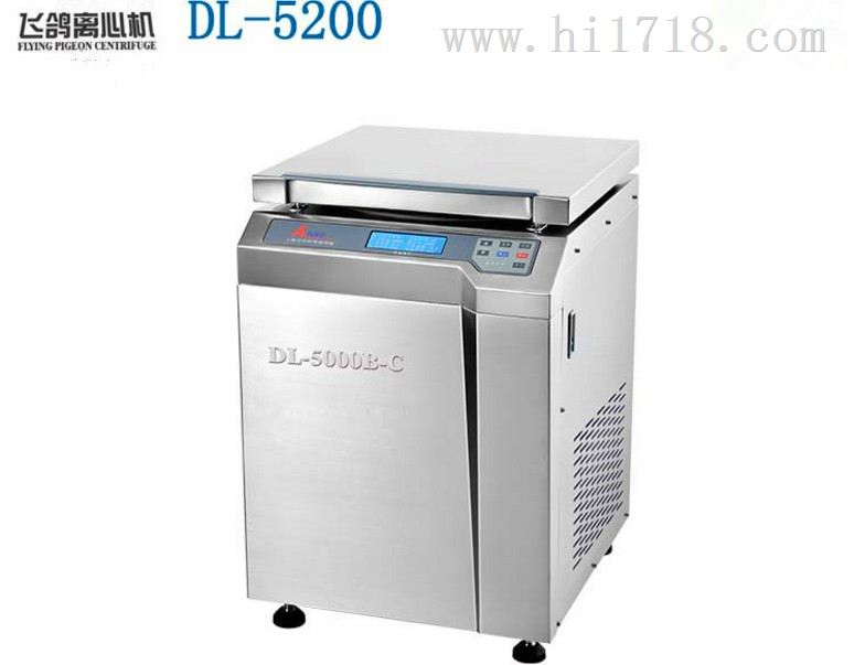 上海安亭 飞鸽 DL-5200低速大容量精密数显台式实验型医用离心机