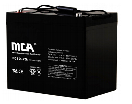 MCA阀控式铅酸蓄电池FC12-75报价