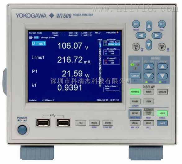 横河WT500功率分析仪
