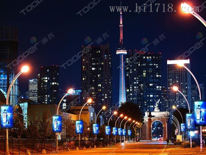 智慧城市终端LED高清智能广告灯杆屏