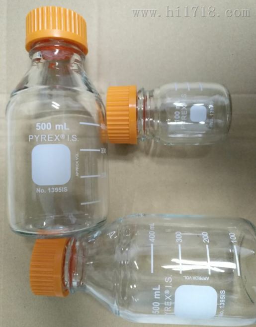 PYREX1395试剂瓶pyrex1395橙盖瓶pyrex1395玻璃瓶
