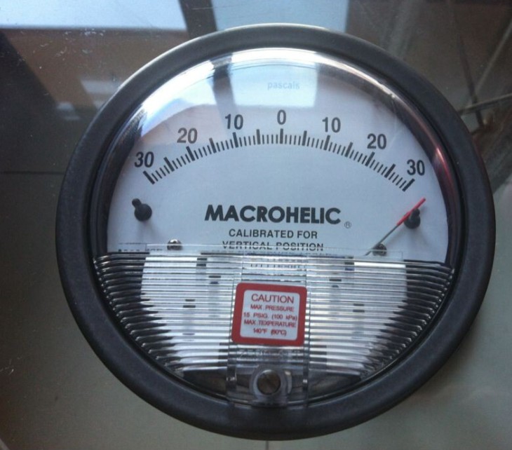 塞尔瑟斯MACROHELIC压差表 2300-120pa指针正负-60～0～60Pa（帕)