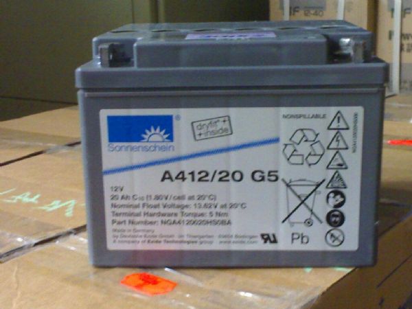 德国阳光12V胶体蓄电池A412/90A产地货源