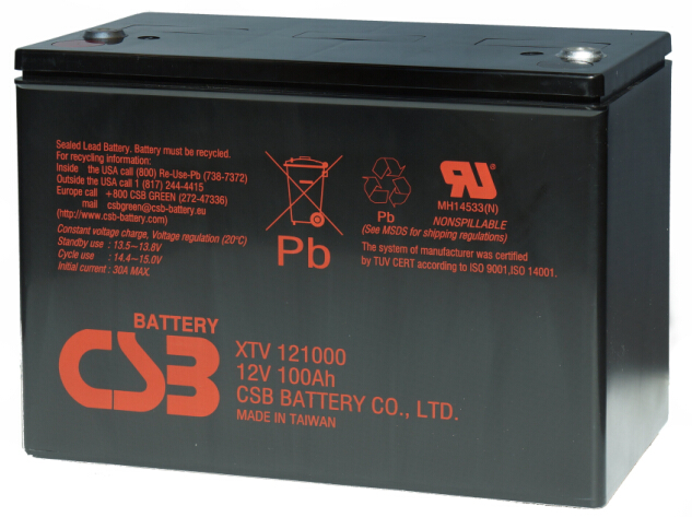 CSB免维护铅酸蓄电池XTV121100超低价供应