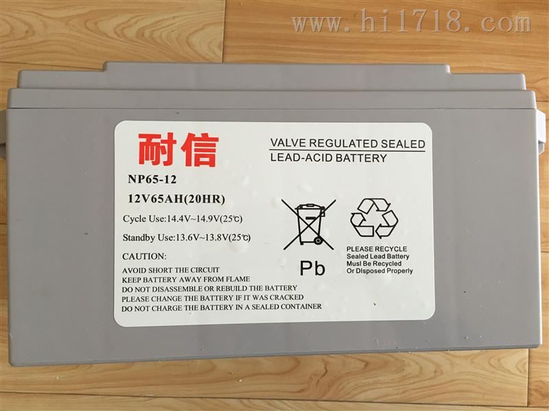 耐信蓄电池厂家 12v65ah电池价格 使用维护说明