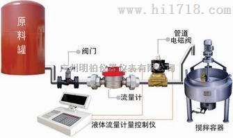 广州定量加水配件控制仪表流量计
