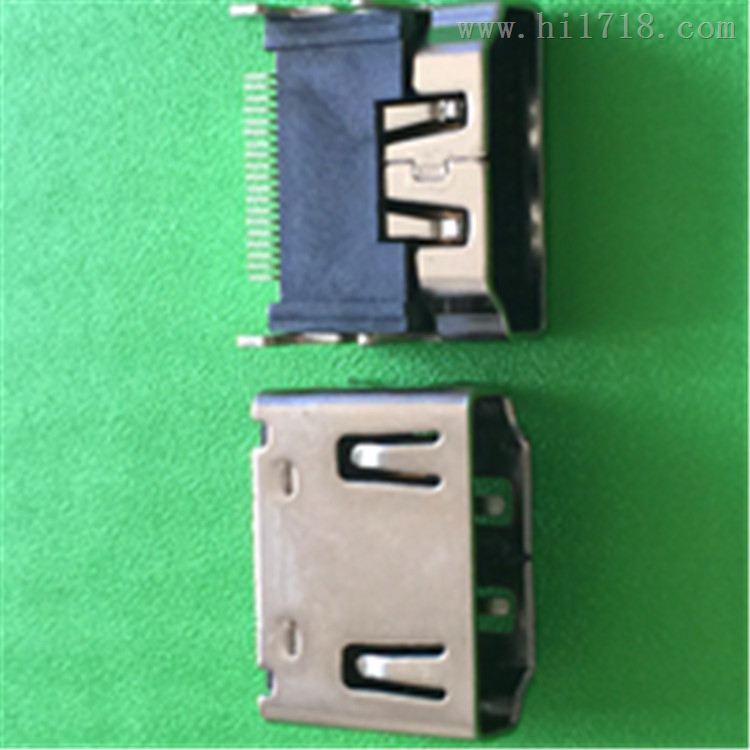 连欣科技HDMI母座前插后贴式，HDMI连接器19PIN现货