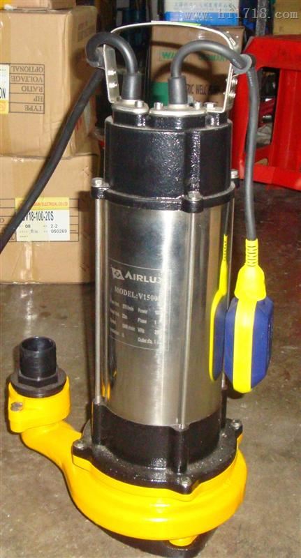 3寸v1500f自动抽水泵 220v立式1.5kw潜污泵