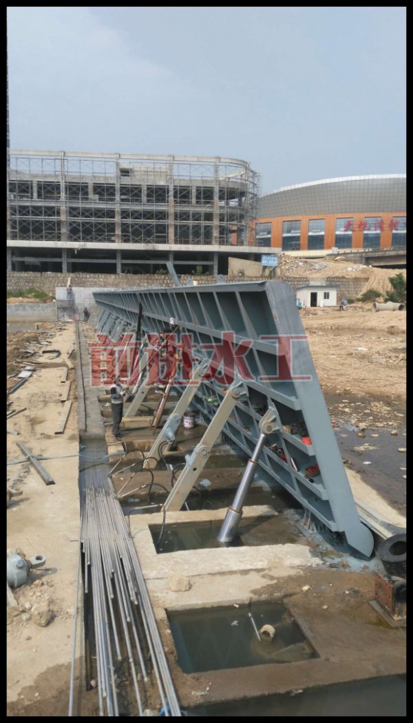 前进研发河道景观液压翻板闸门定做