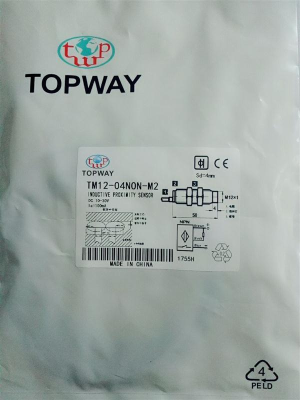 香港TOPWAY电感圆柱形接近开关TM12-04N-M2