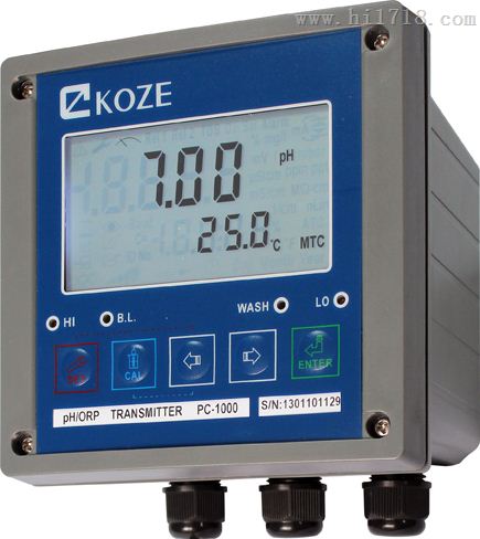 KOZE微电脑型PC-1000在线pH/ORP控制器