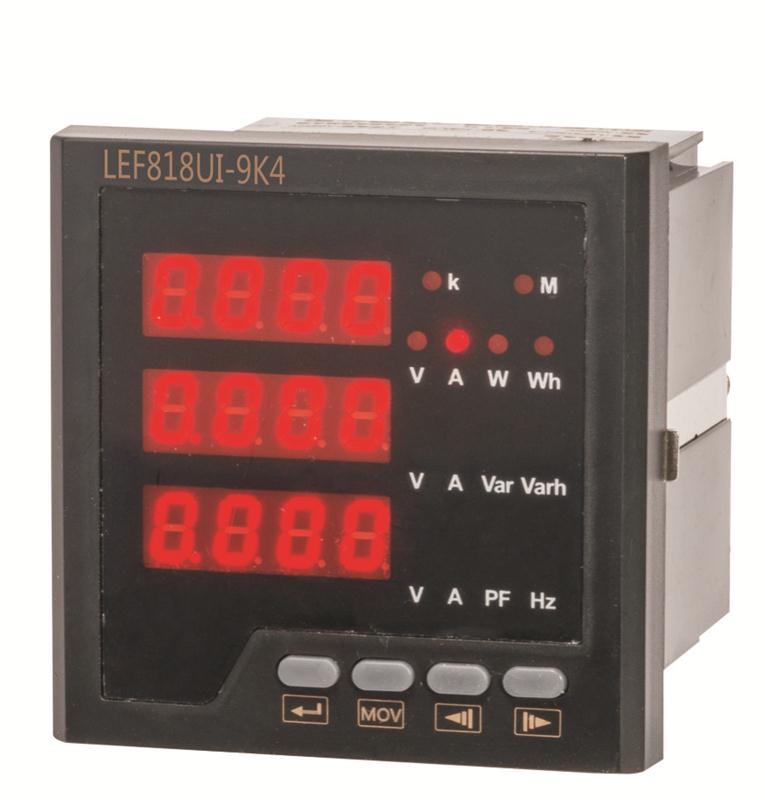 LEF818UI型电压电流组合表嵌入式安装0.5级厂家直销