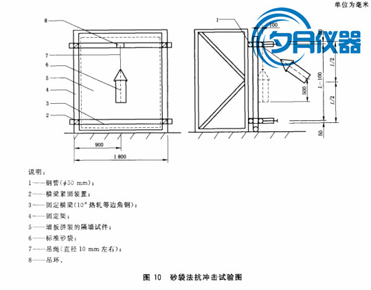 GB/T30100-2013砂袋法建筑墙板抗冲击试验仪