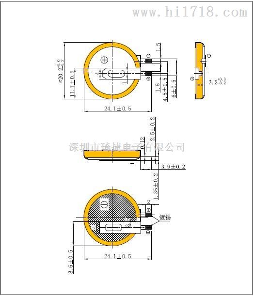 高品质激光点焊 CR2032电池焊脚承接定制