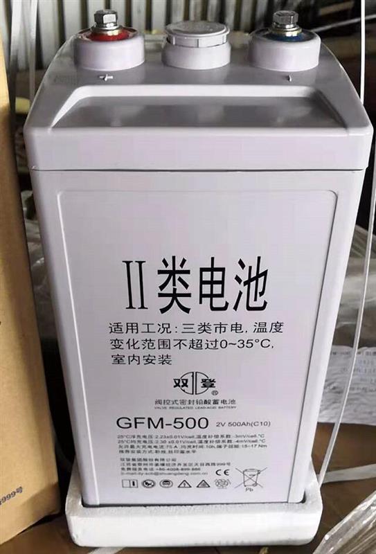 2V双登密封铅酸蓄电池GFM-500送货