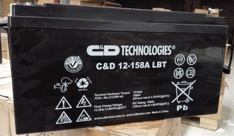 大力神蓄电池C&D12-158ALBT厂家授权价格