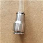 厂家供应迷你型不锈钢双头快速插M4-16PV尼龙软胶管直通变异径气动管件接头
