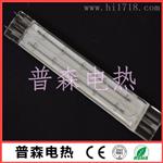 双孔镀白加热管-镀白色反射膜石英加热管