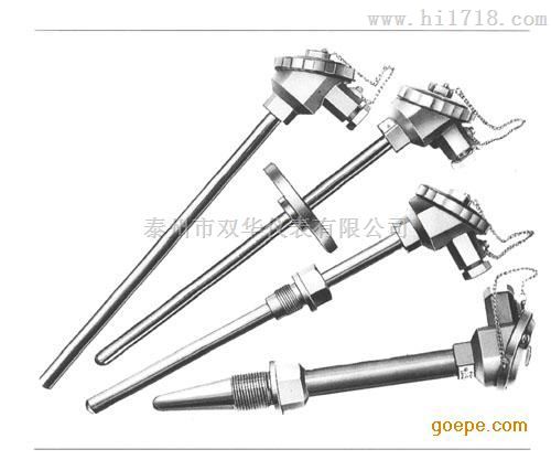 双华仪表生产烟道风道式12型耐磨热电阻 WRN-230
