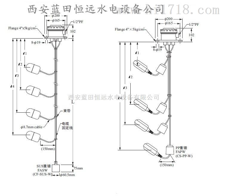 浮球式液位控制器YKJ-2-10/YKJ-4液位开关