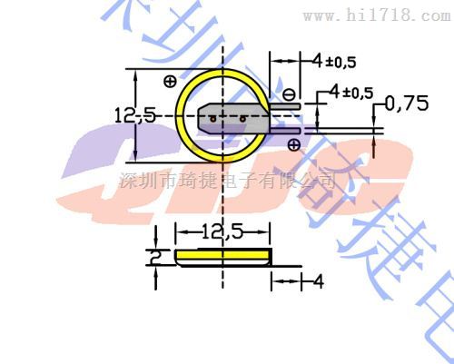 锂锰纽扣电池CR1220-1HF