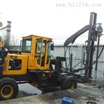 公路护栏打拔钻空压机一体机 HZK35装载护栏打桩机