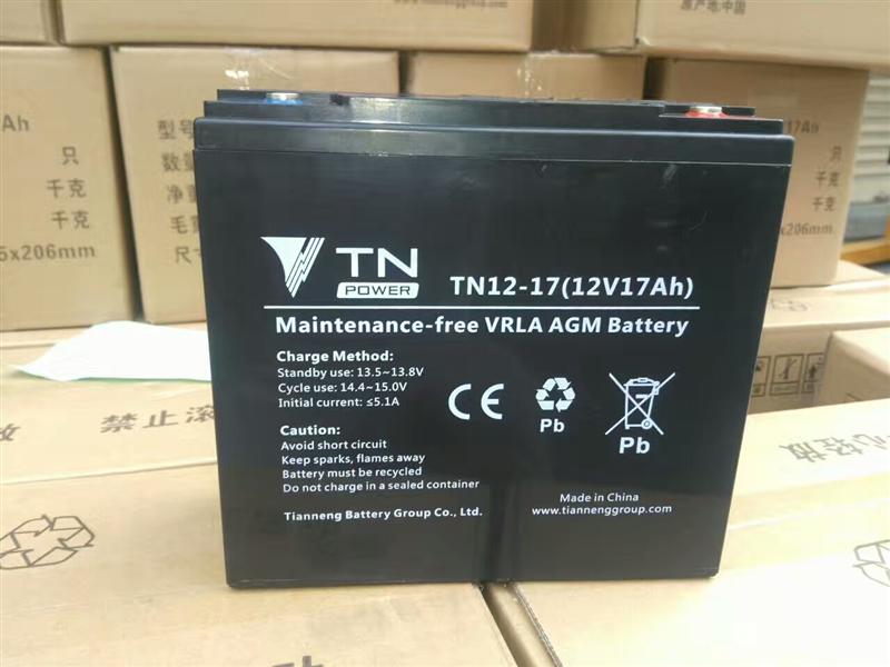 天能tn蓄電池tn121712v17ah廠家直銷高清圖片