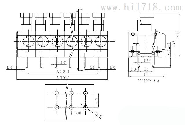 PCB线路板 DG235紫外线用镇流器接线端子