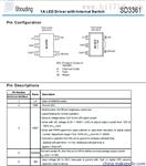 SD3361A PWM调光控制LED降压恒流驱动IC