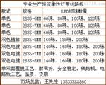 现代灯双色2835 单面白软线路板 FPC软灯板