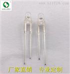 江苏 高显指led灯珠 3MM圆头有边白发蓝雾状