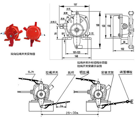 拉绳开关，外形结构及安装图.jpg