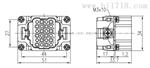 PIDIS 矩形重载连接器24针/芯 HDD-024-M/F