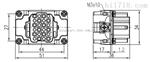 PIDIS 矩形重载连接器24针/芯 HDD-024-M/F