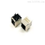 RJ45插座单口带灯网口百兆连接器ZXCNT