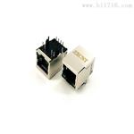 RJ45插座单口带灯网口百兆连接器ZXCNT